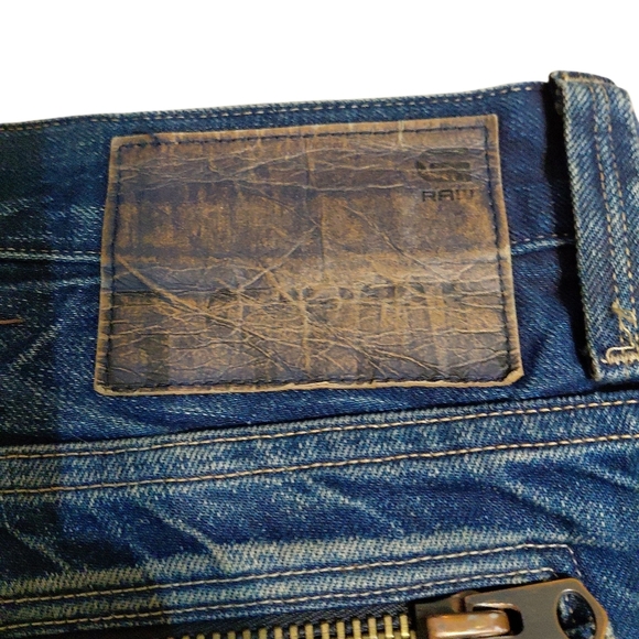 G STAR Raw Jeans Men's Button Fly Size 34 X 32 Boot Cut Straight Leg Denim - Picture 11 of 13